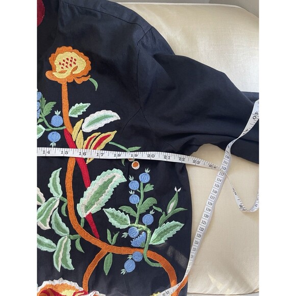 travelsmith Vintage Floral Embroidered Cotton jacket XL - Picture 7 of 10